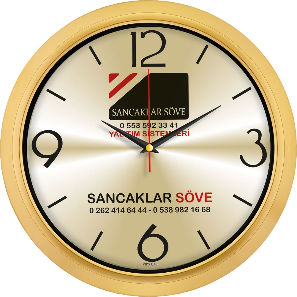 plastik duvar saati