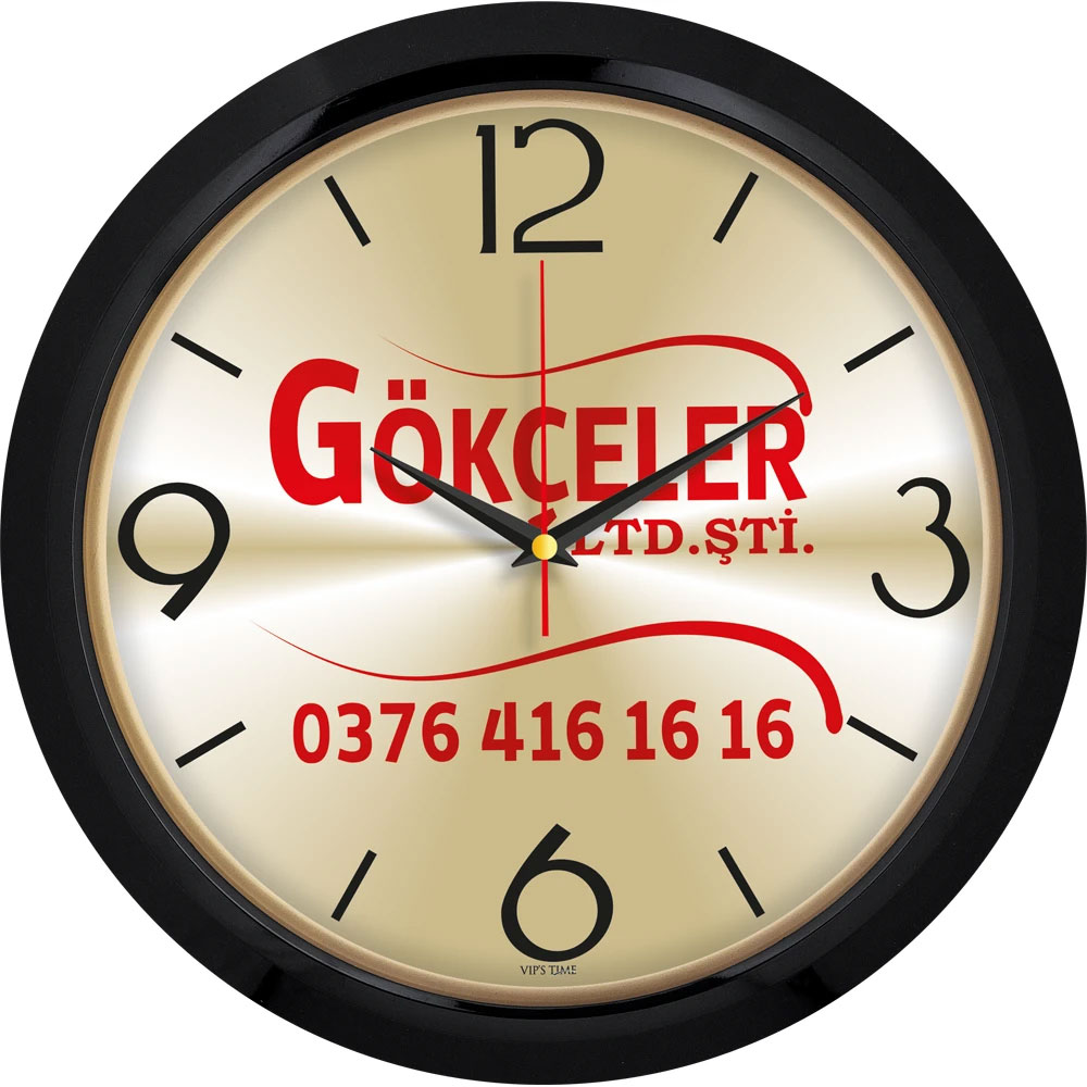 plastik duvar saati