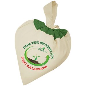 İp Büzgülü Ham Bez Çanta